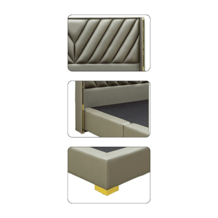 ฐานรองหัวเตียง 6 ฟุต WISDOM DESIGN FURNITURE รุ่น MICKY สีเทา_2